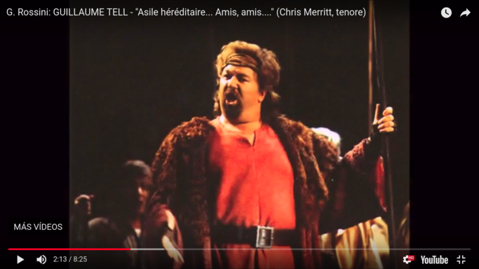 G. Rossini: GUILLAUME TELL – «Asile héréditaire… Amis, amis….» (Chris Merritt, tenore)            Schmunck Darío