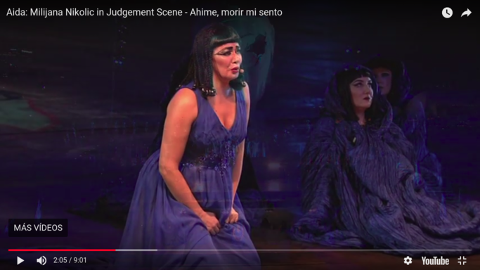 Aida: Milijana Nikolic in Judgement Scene – Ahime, morir mi sento